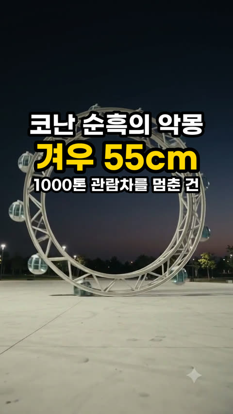 코난 순흑의 악몽, 1000톤 관람차를 정말 멈출 수 있을까